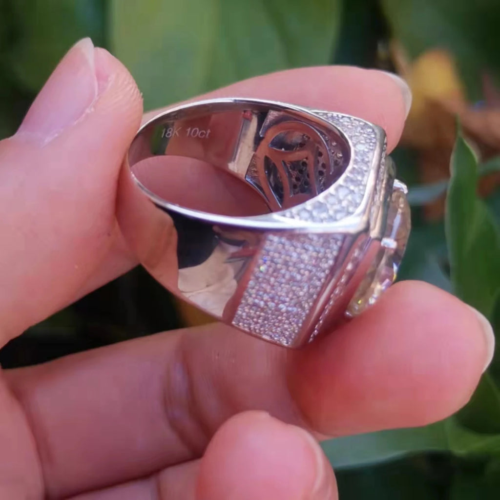 LUMINA Royal Moissanite Ring – 10CT VVS Brilliance