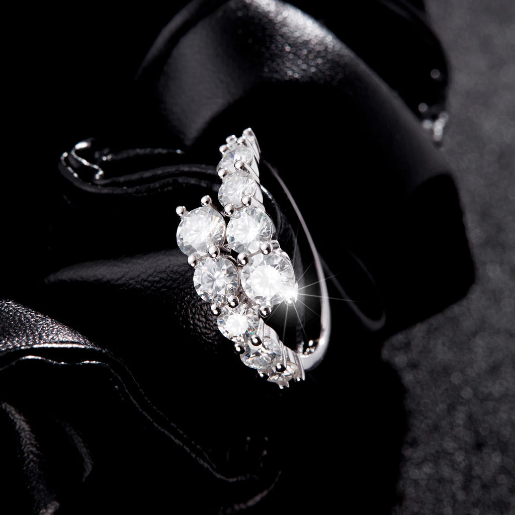 Lumina Classic Eternity Zircon Ring | 925 Sterling Silver Luxury Band