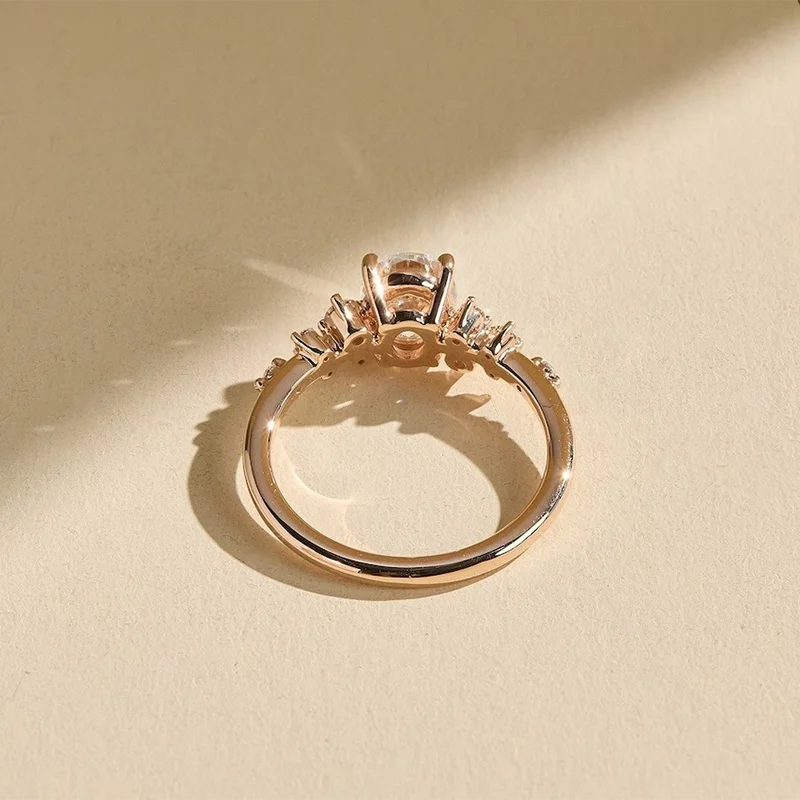 💎 LUMINA – Oval Moissanite Ring 925 Sterling Silver | Luxury Diamond Look