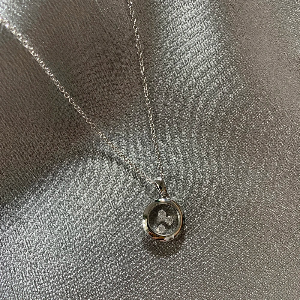 LUMINA™ 925 Sterling Silver Beach Stone Pendant Necklace for Women