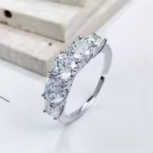 Luxury Moissanite Ring -925 Silver LUMINA