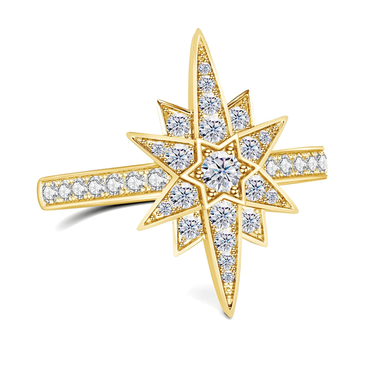 LUMINA™ Luxury Moissanite Star Ring