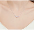 LUMINA Moissanite Pyramid Pendant Necklace – 925 Sterling Silver | Elegant Gift for Women