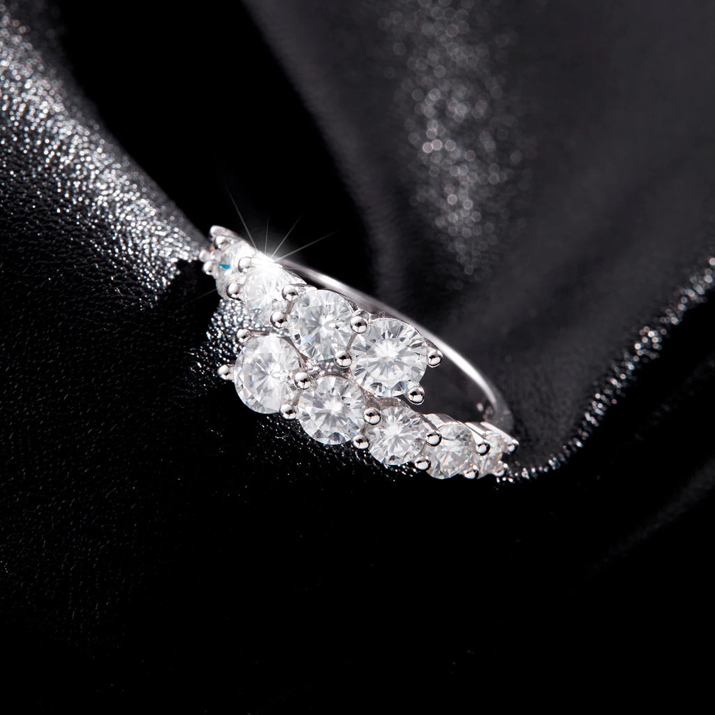 Lumina Classic Eternity Zircon Ring | 925 Sterling Silver Luxury Band