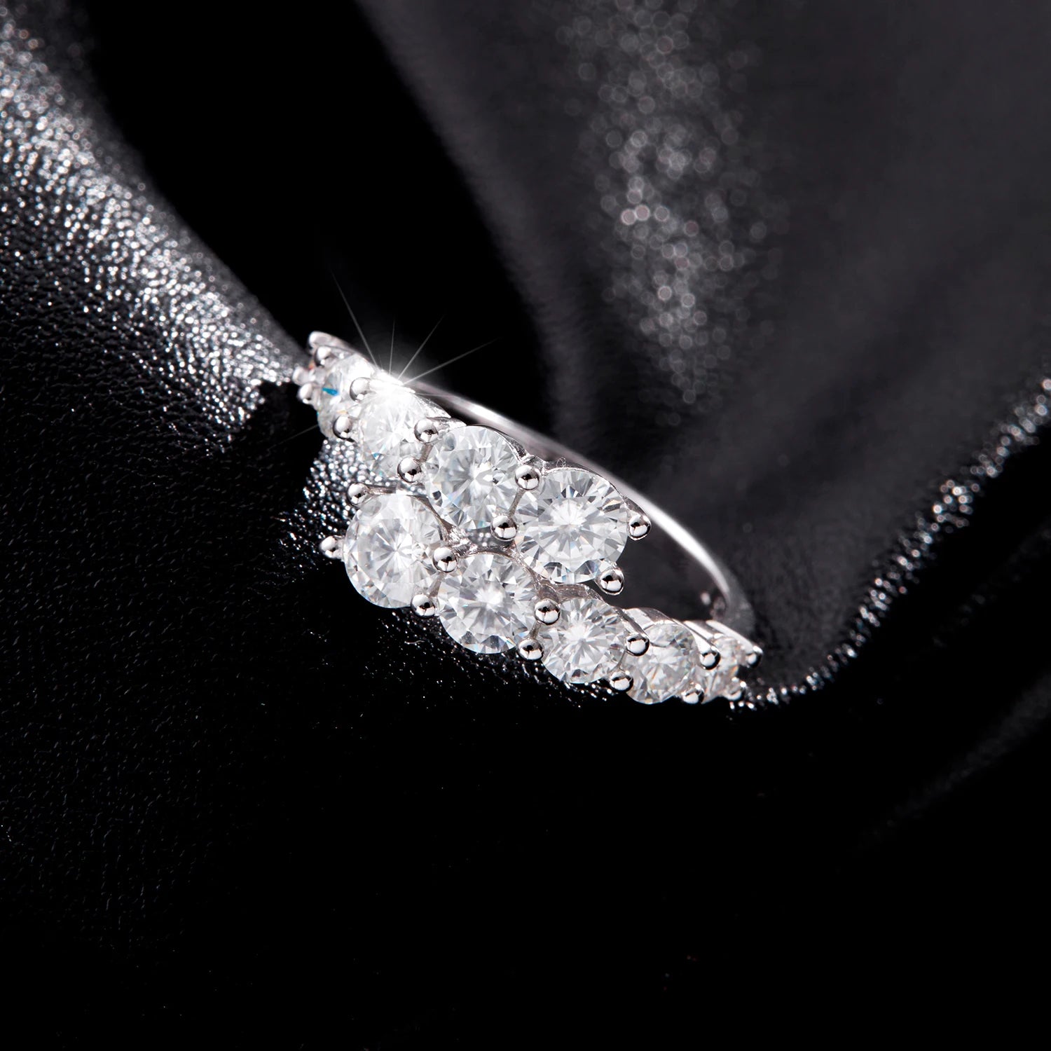 Lumina Classic Eternity Zircon Ring | 925 Sterling Silver Luxury Band