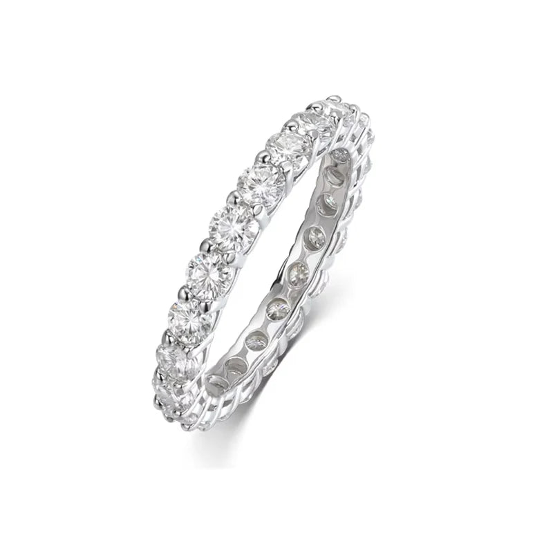 LUMINA Moissanite Ring 925 Silver – Luxury Sparkling Stone | Elegant Women Ring