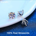 Classic Moissanite Stud Earrings – 925 Sterling Silver | Diamond-Like Shine