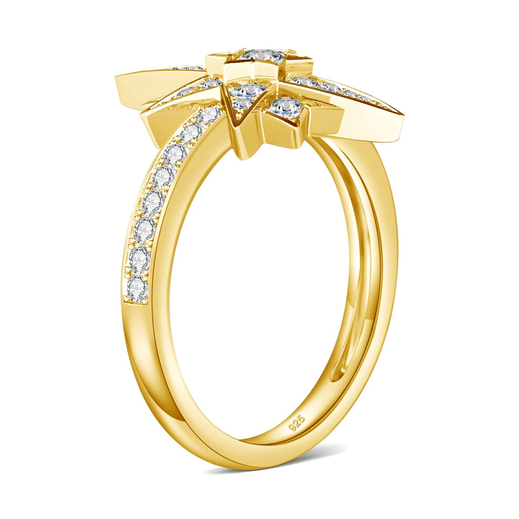 LUMINA™ Luxury Moissanite Star Ring