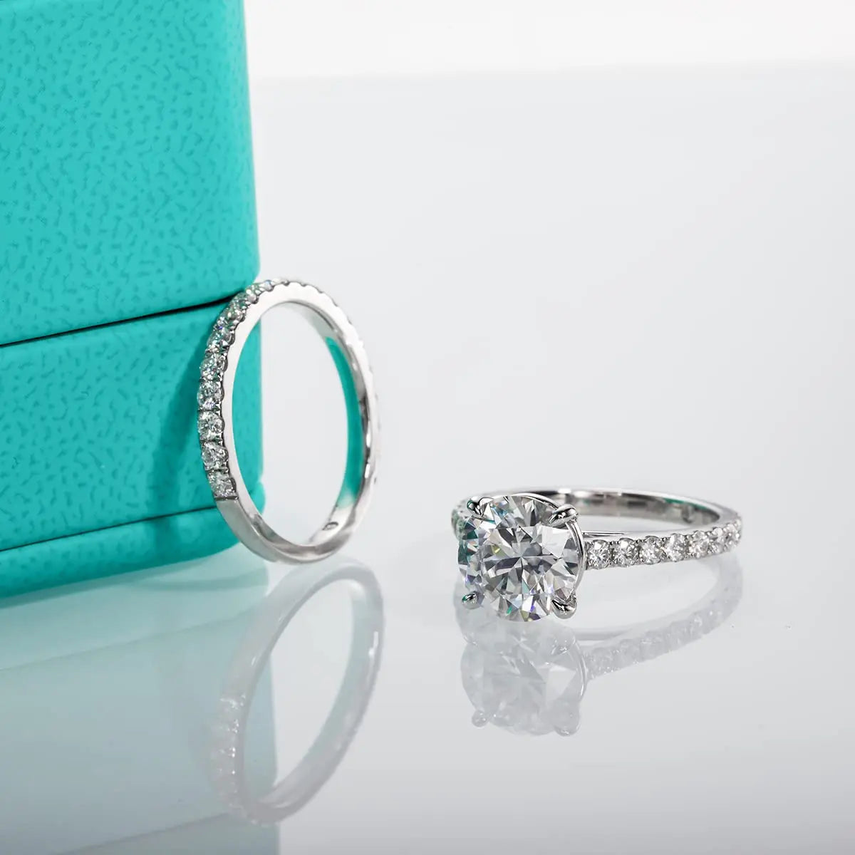 💎 LUMINA – 3CT Moissanite Ring 925 Sterling Silver | Luxury Diamond Look | Single or 2-Ring Set
