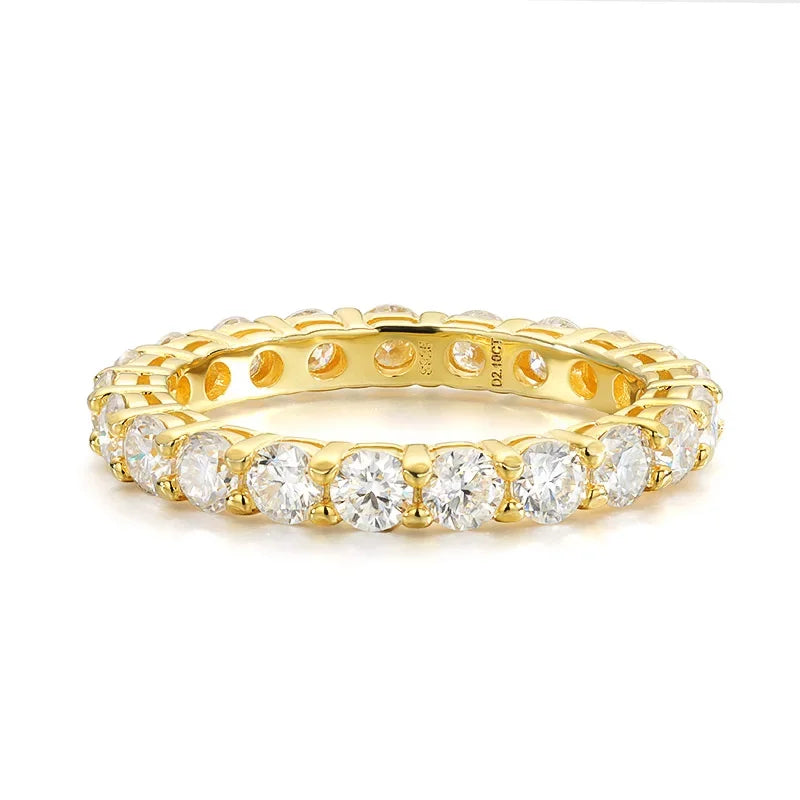 LUMINA Moissanite Ring 925 Silver – Luxury Sparkling Stone | Elegant Women Ring