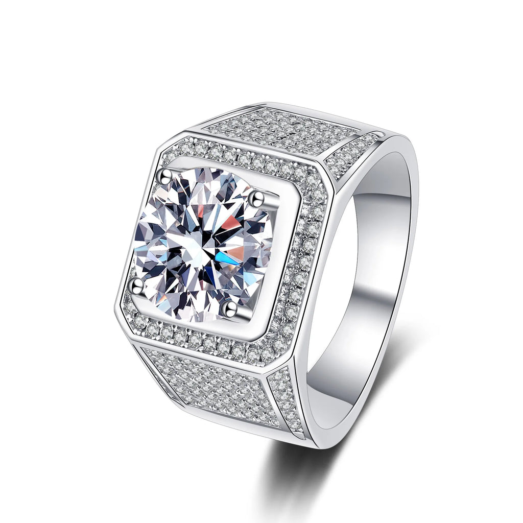 Luxury Moissanite Ring 925 Silver – VVS1 Diamond Look