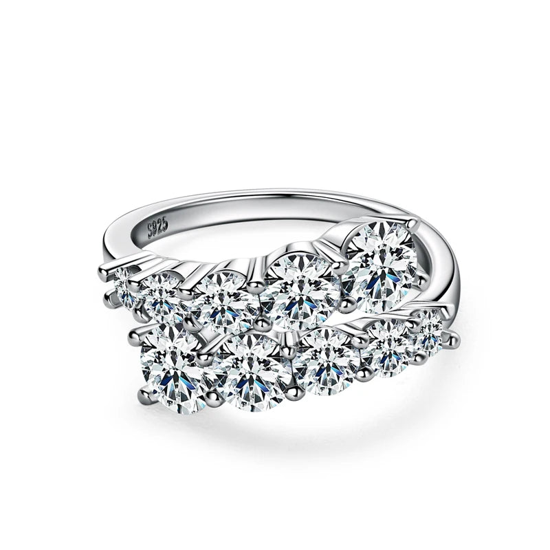 LUMINA™ Premium Moissanite Ring – 925 Silver | Diamond Look | D VVS1 Certified