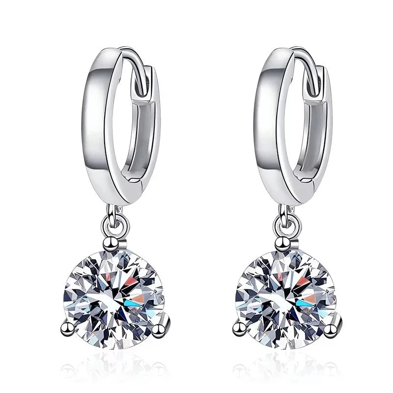 Luxury Moissanite Jewelry Set – 925 Sterling Silver | Necklace, Earrings, Bracelet & Ring