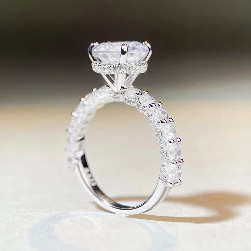 Lumina Premium Moissanite Ring – Brilliant Shine 925 Sterling Silver