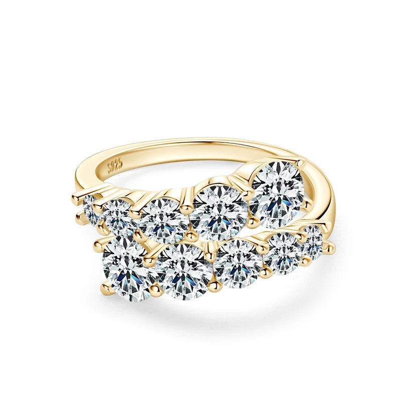 LUMINA™ Premium Moissanite Ring – 925 Silver | Diamond Look | D VVS1 Certified