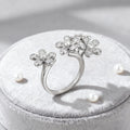 Lumina Moissanite Flower Earrings