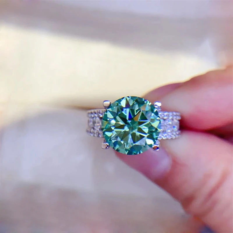 LUMINA 2 Carat Moissanite Ring – 925 Sterling Silver | Diamond Look
