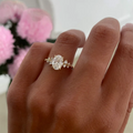 💎 LUMINA – Oval Moissanite Ring 925 Sterling Silver | Luxury Diamond Look