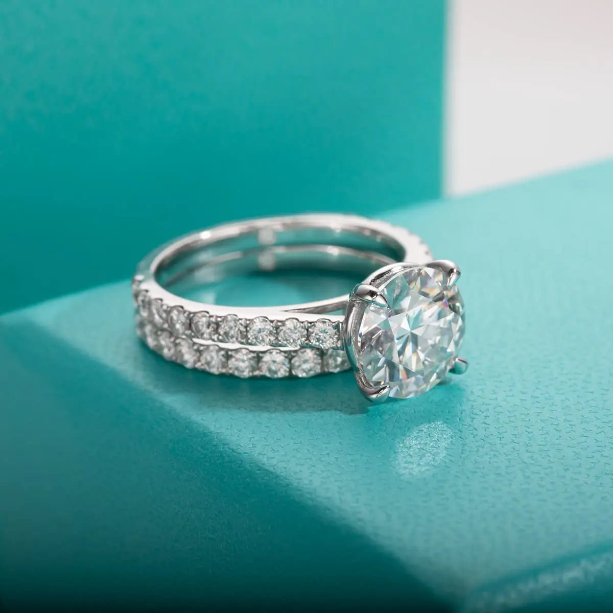 💎 LUMINA – 3CT Moissanite Ring 925 Sterling Silver | Luxury Diamond Look | Single or 2-Ring Set