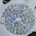 Luxury Moissanite Cuban Link Chain – 7MM Iced Out Necklace & Bracelet 925 Silver / Gold