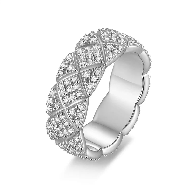 : LUMINA™ Luxury Moissanite Ring – 925 Sterling Silver & 18K Gold Plated | GRA Certified
