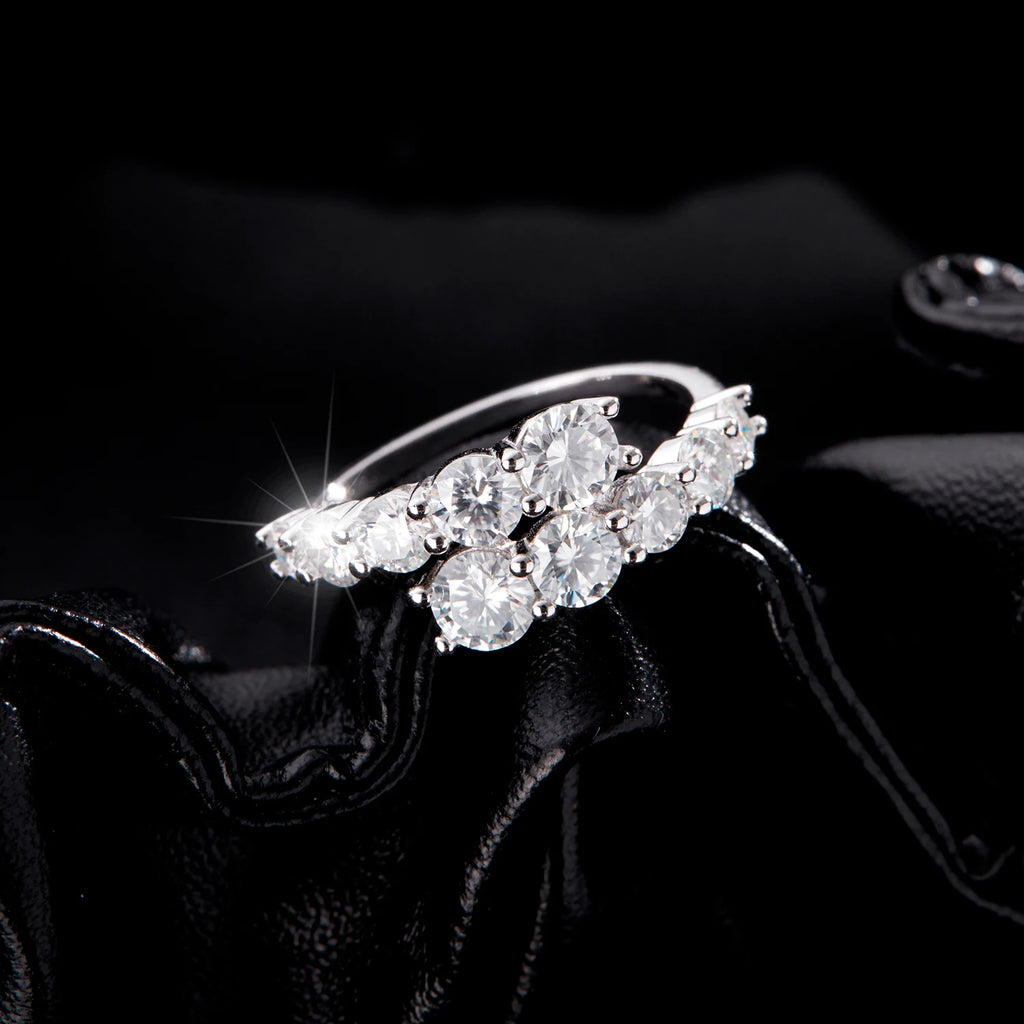 Lumina Classic Eternity Zircon Ring | 925 Sterling Silver Luxury Band