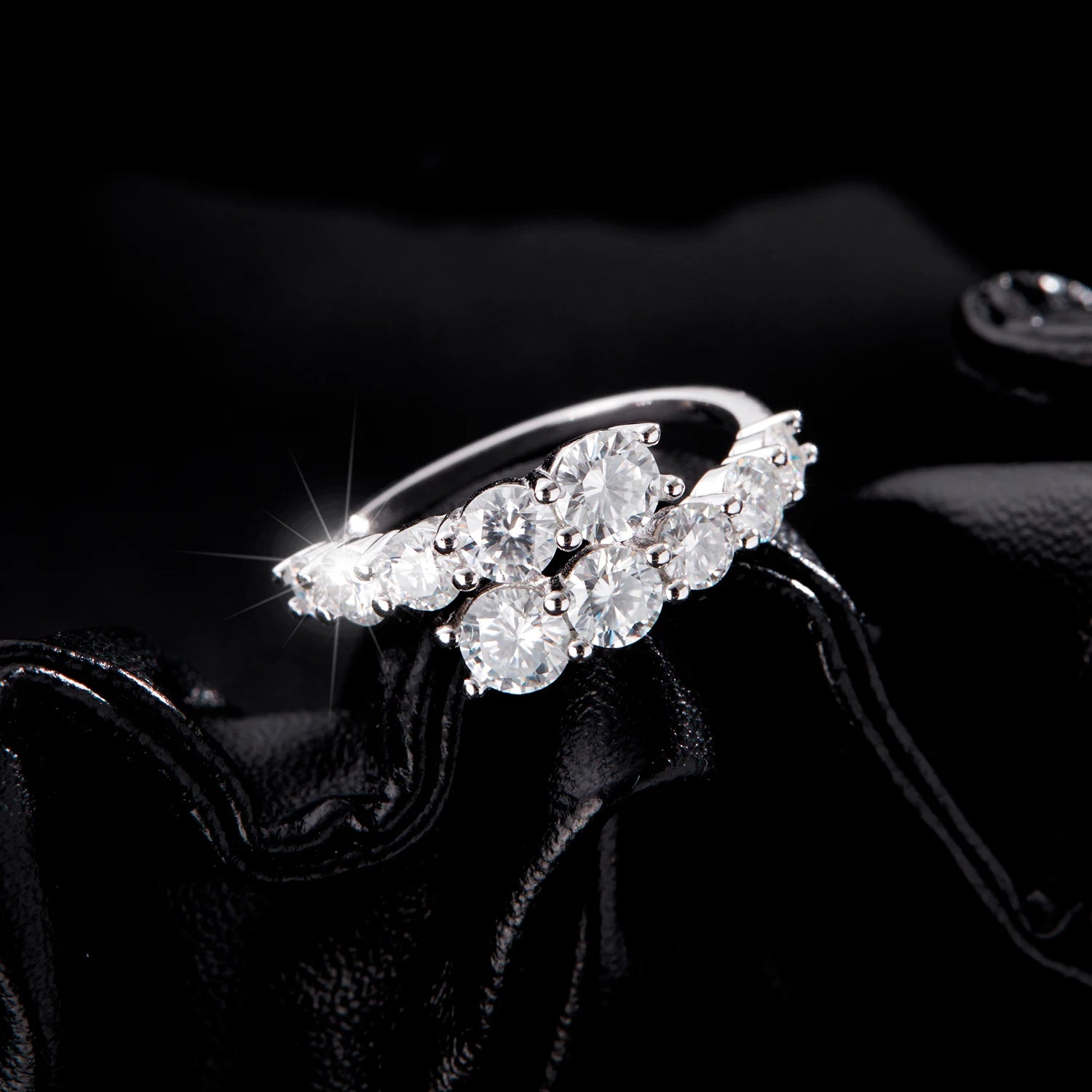 Lumina Classic Eternity Zircon Ring | 925 Sterling Silver Luxury Band
