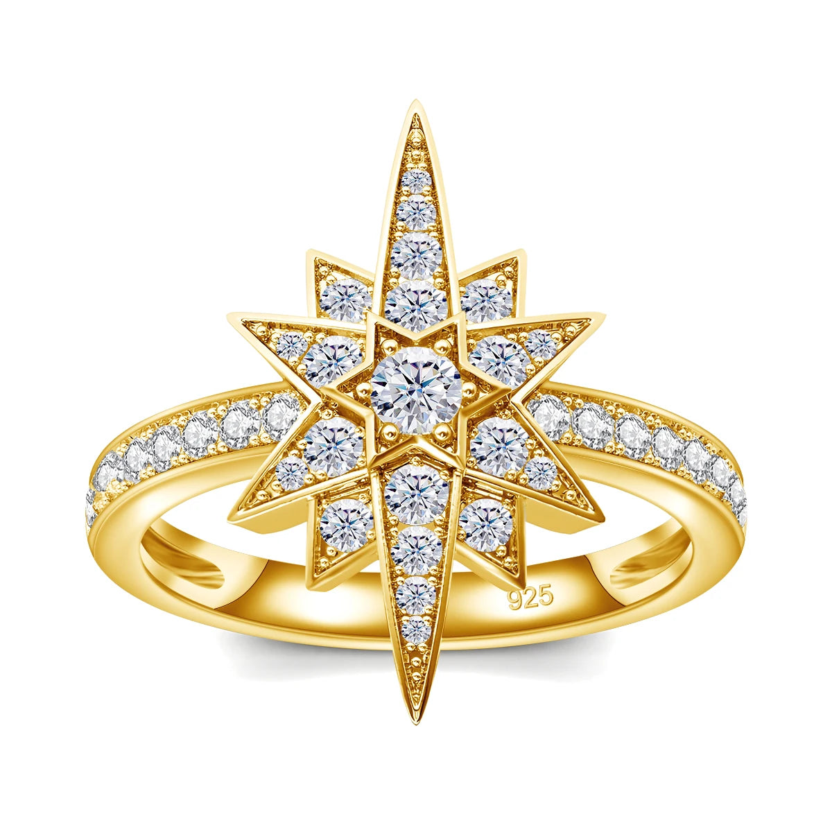 LUMINA™ Luxury Moissanite Star Ring