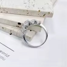 Luxury Moissanite Ring -925 Silver LUMINA