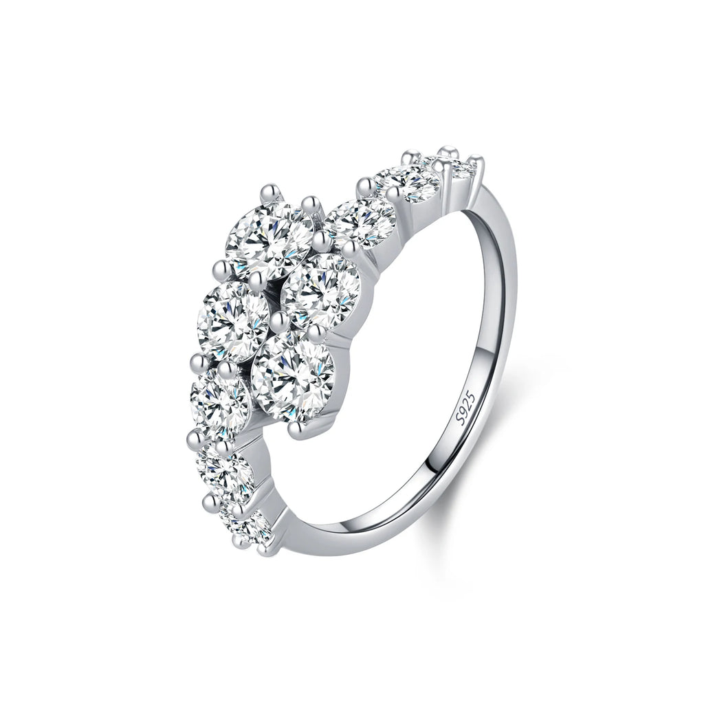 Lumina Classic Eternity Zircon Ring | 925 Sterling Silver Luxury Band