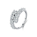 Lumina Classic Eternity Zircon Ring | 925 Sterling Silver Luxury Band