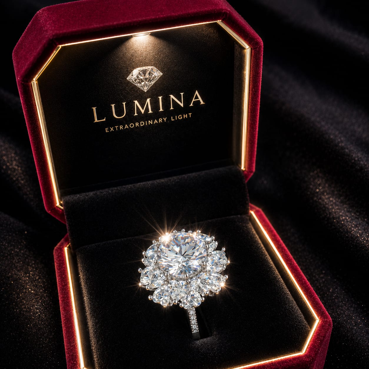 LUMINA Certified Moissanite – GRA Certificate Included