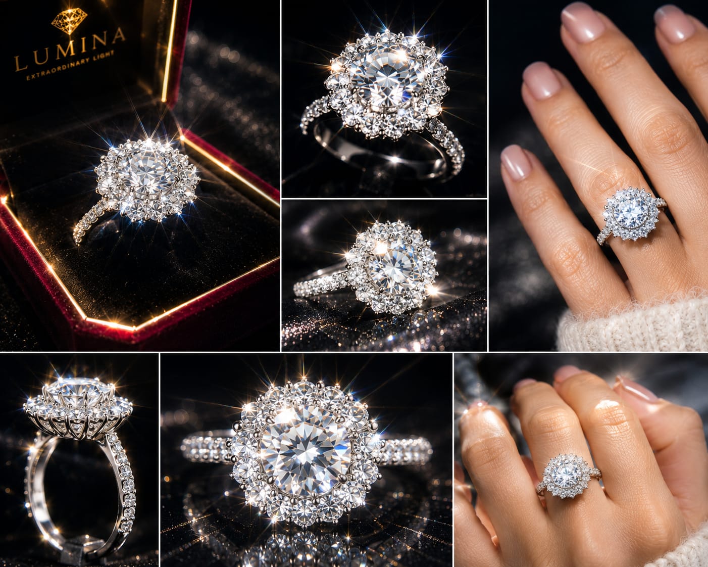 LUMINA Certified Moissanite – GRA Certificate Included