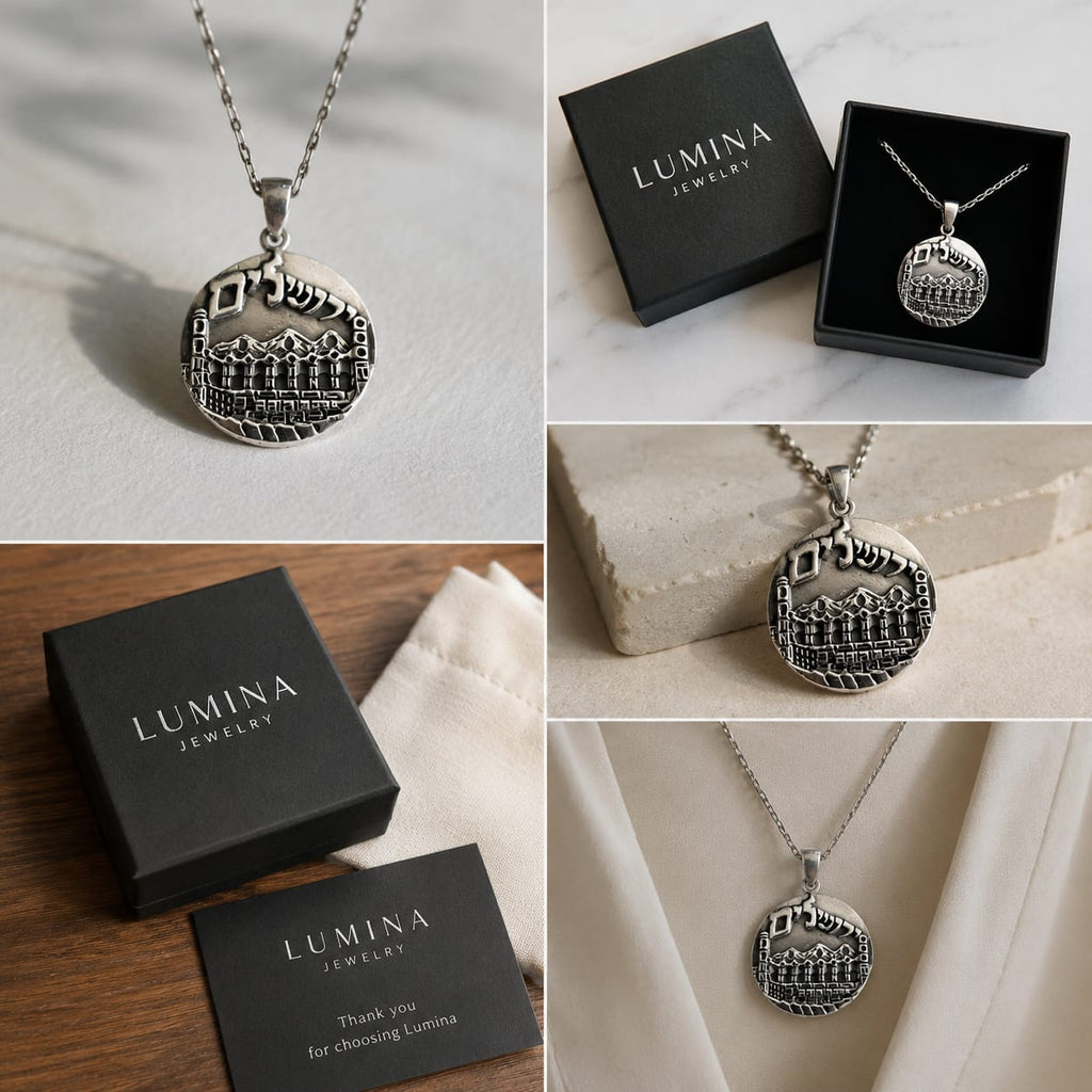 Jerusalem Sacred Light Pendant – Sterling Silver 925 | LUMINA