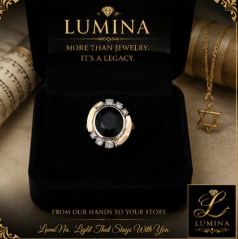 LUMINA™ 925 Silver & Solid 14K Gold Ring – טבעת כסף מלא בשילוב זהב 14K אמיתי